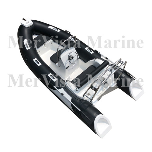 CE China Pvc RIB 430 Inflatable Fiberglass Military Rib Boat with Console