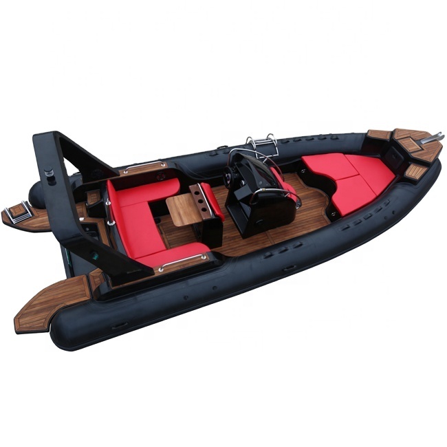 Luxury RIB Hypalon Inflatable Fishing Rowing Boat with 200HP