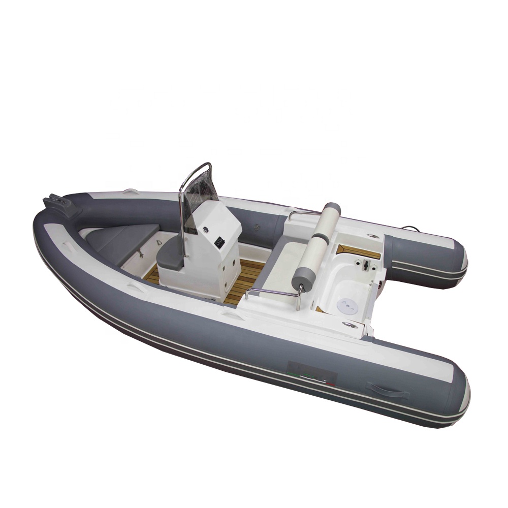 Rib430 Water Play Equipment Inflatable Fishing Boat Pontoon with Motor Small  Boats Gommoni Trimaran Rib Hypalon Pack Rafting Boat for Sale - China Speed  Boat and Boats price