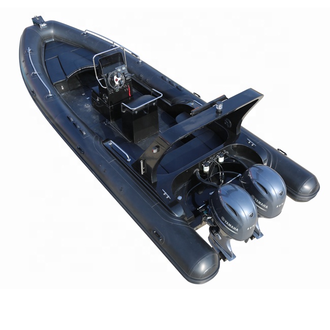 Rib Boat 760 With 250hp Outboard Engine For Fishing