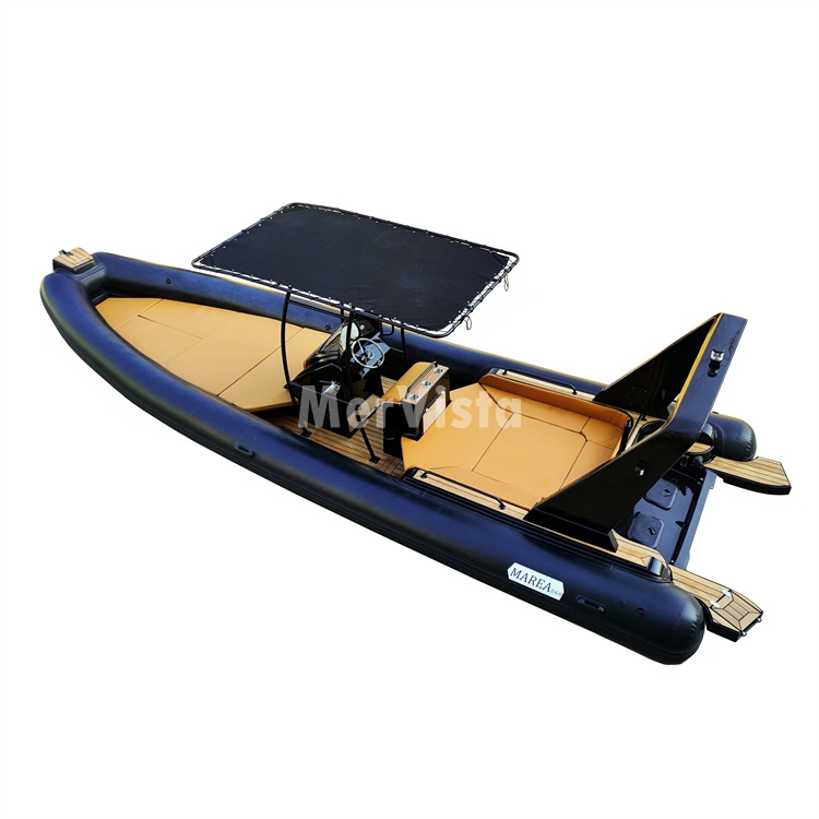China Luxury RHIB 28ft Rib 860 Hypalon Rigid Inflatable Boat Cabin Rib Boats Price with Sunshine