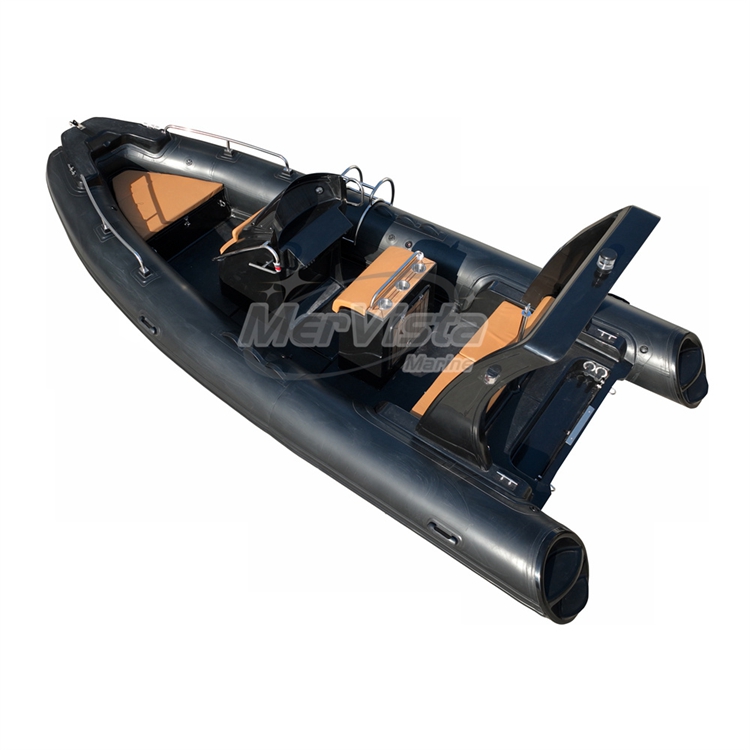Best selling boat fiberglass 20ft fishing inflatable boat with steering wheel rib boat hypalon 580