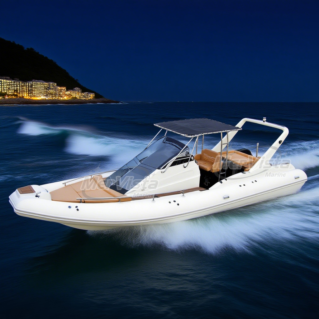 Luxury RIB 960 large cabin boat with bathroom