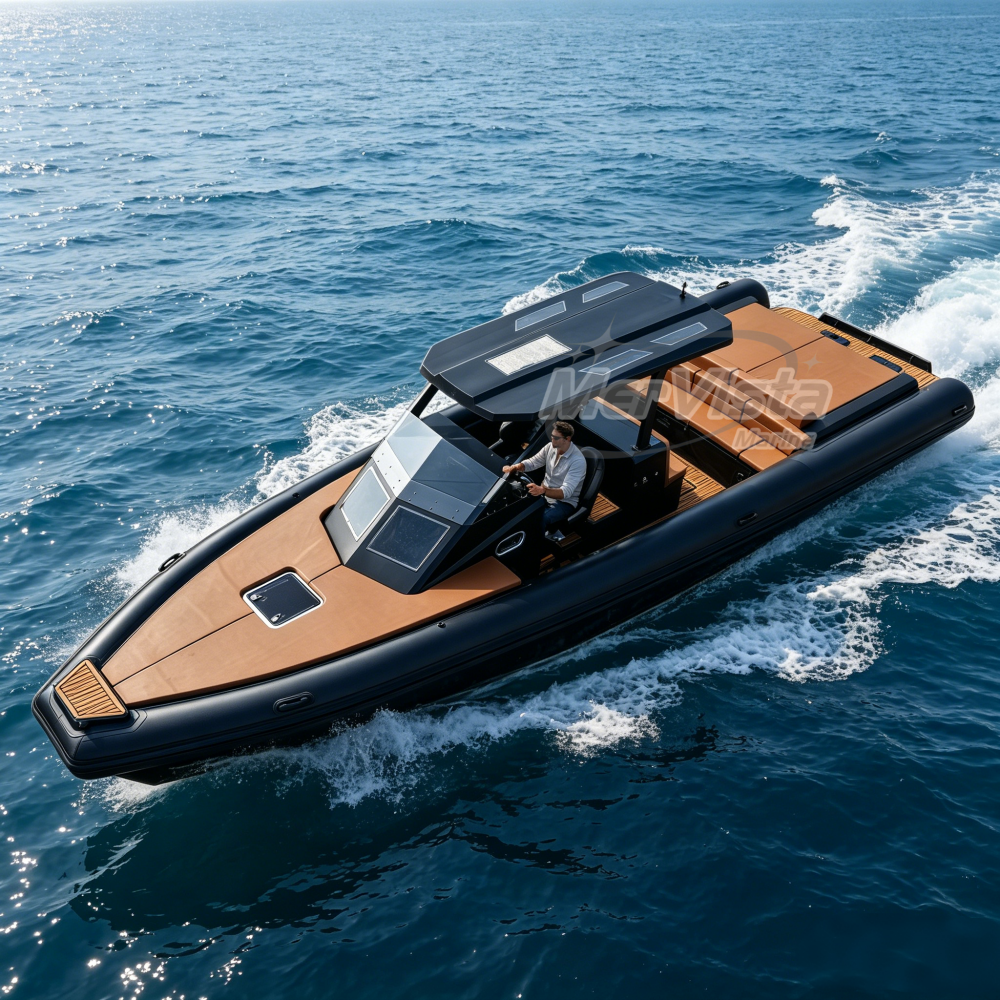 10.5m Aluminum Cabin RIB Boat with Bed & Toilet | Family Leisure Boat