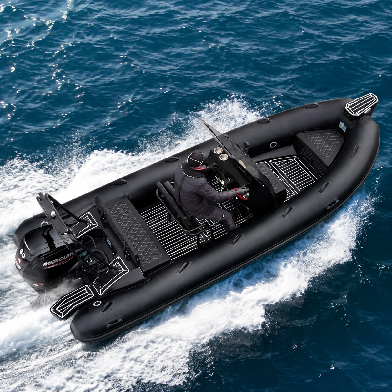 China 5 meters High Speed Rigid Inflatable Fishing Boat 
