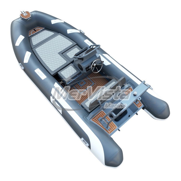 Hot Sale CE inflatable rib boat 480 Aluminum hull with outboard motor 