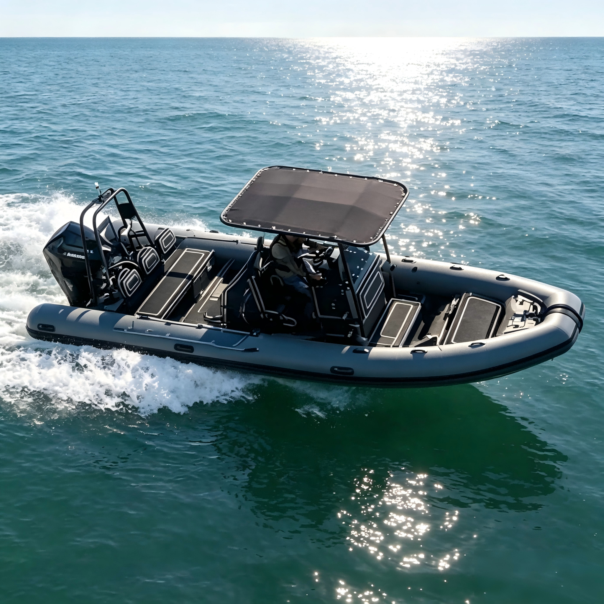 7m Aluminum Rigid Hull Inflatable rib dinghy Boat 