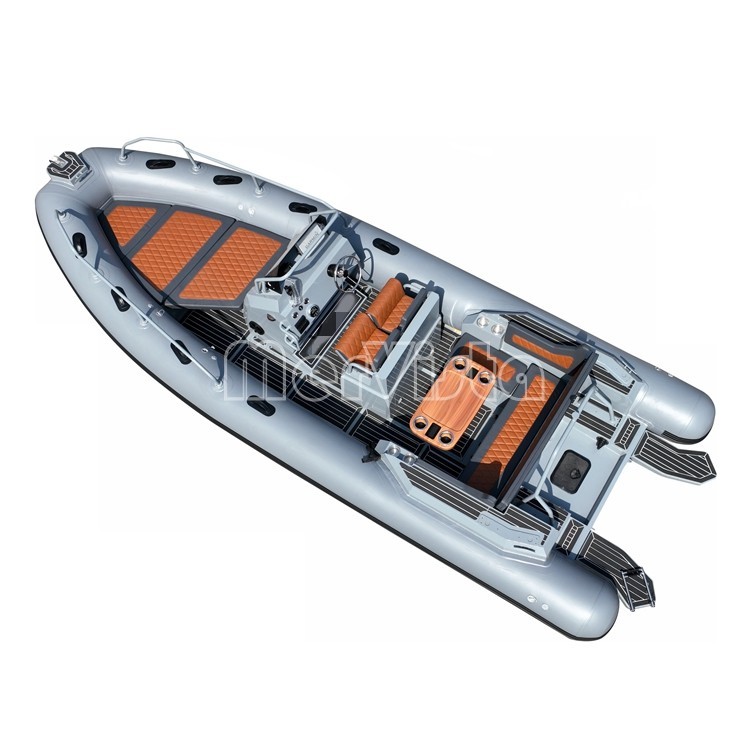 22FT Aluminum Hull 5083 RIB 6.8m Inflatable Boat For family